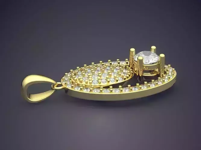 Pendant With Diamonds CAD-6413