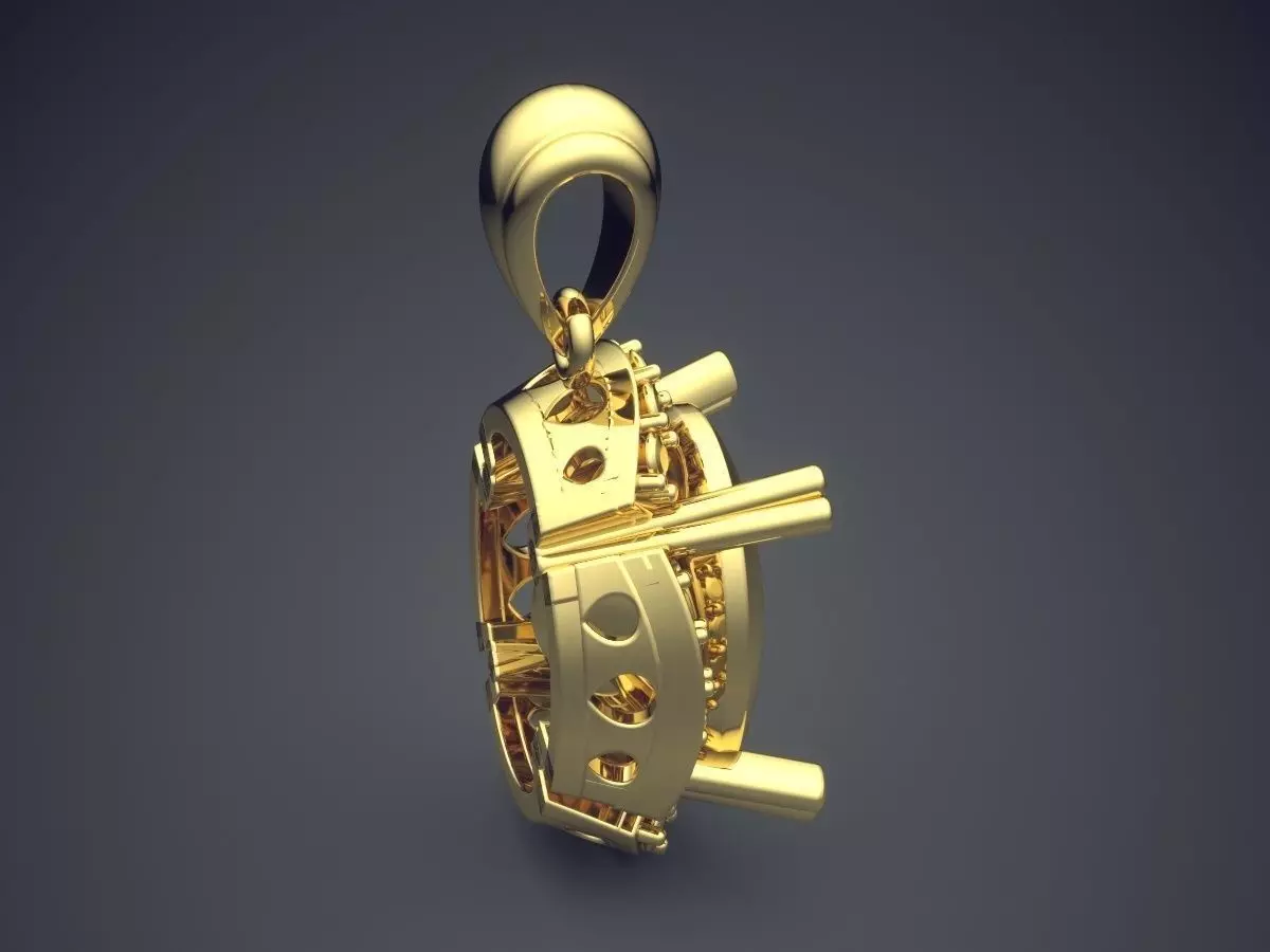 Pendant CAD-6410 3D print model_3