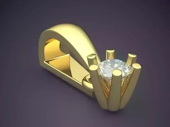 Pendant With Diamond CAD-6408