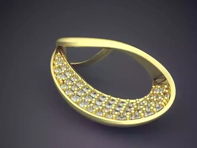 Pendant With Diamonds CAD-6406