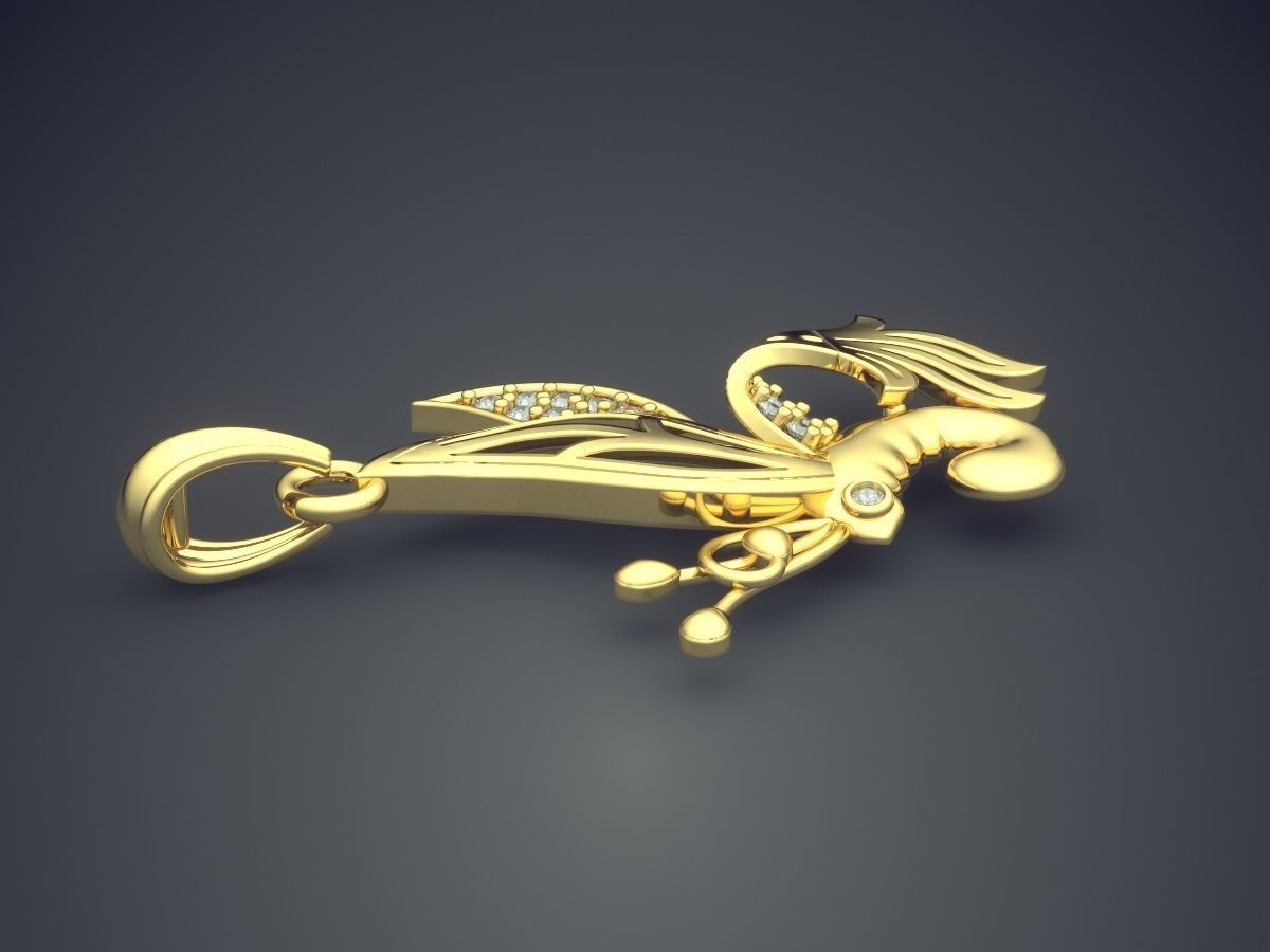 Pendant CAD-6393 3D print model_3