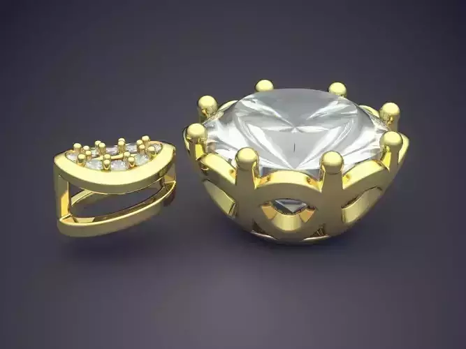 Pendant With Diamonds CAD-6391