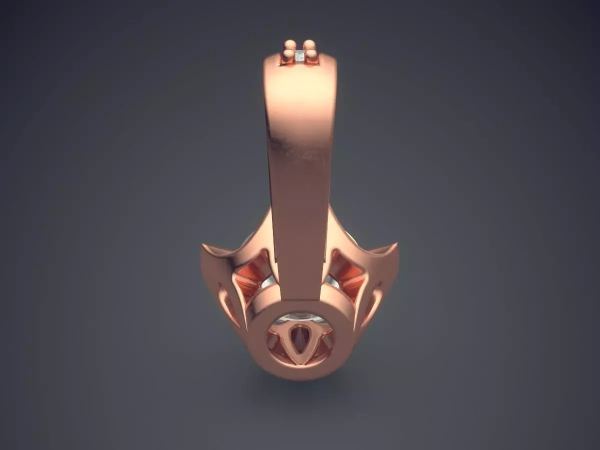 Pendant With Diamonds CAD-6386 3D print model_2