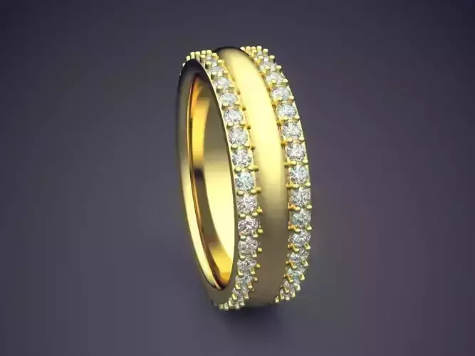 Ring With Diamonds CAD-6383