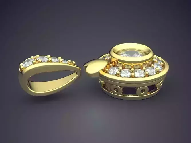 Pendant With Diamonds CAD-6380