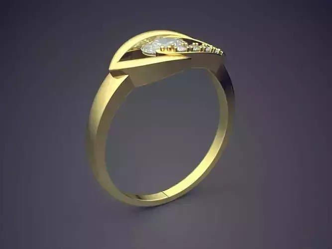 Ring With Diamonds CAD-6379