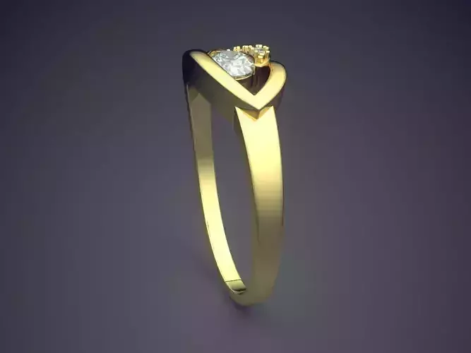 Ring With Diamonds CAD-6379