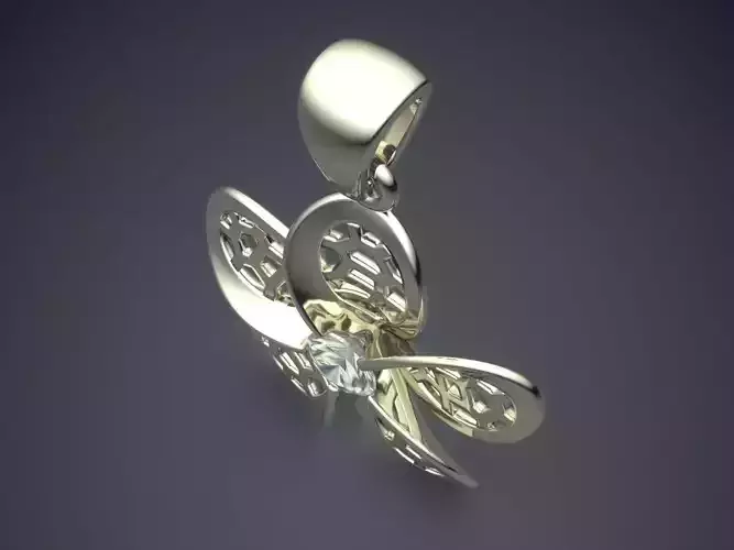 Flower Shape Pendant CAD-6377