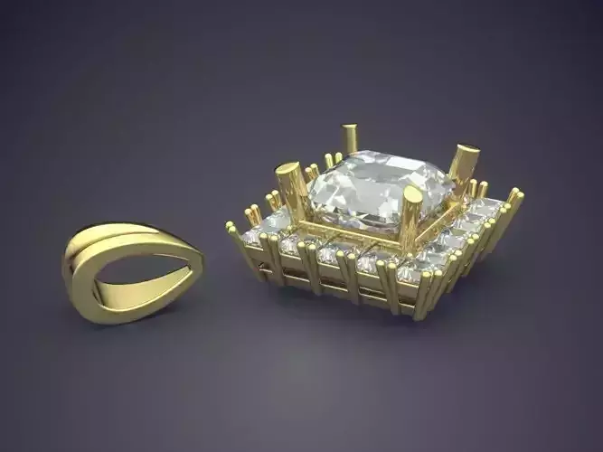 Pendant With Diamonds CAD-6368