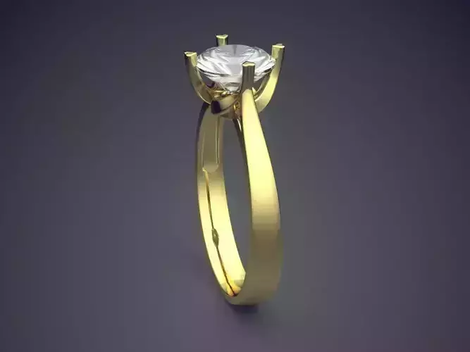 Ring With Diamond CAD-6367
