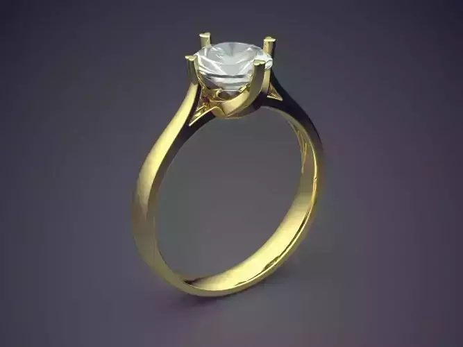 Ring With Diamond CAD-6367