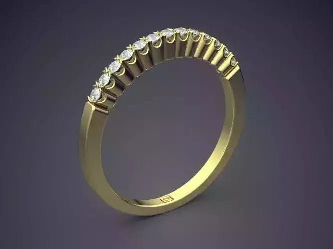Engagement Ring With Diamonds CAD-6355