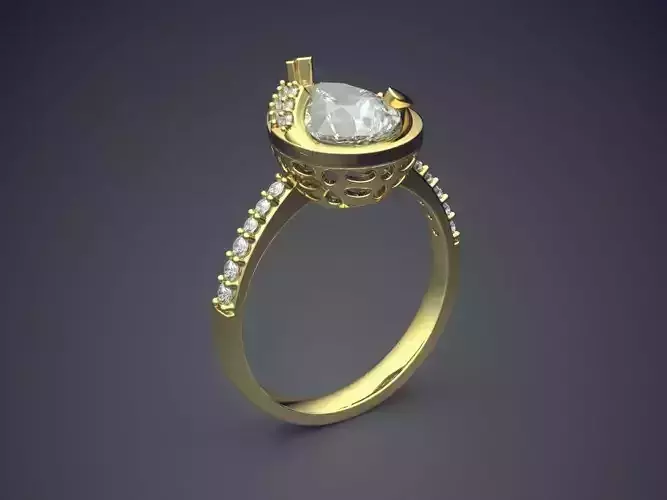 Engagement Diamond Ring CAD-6345