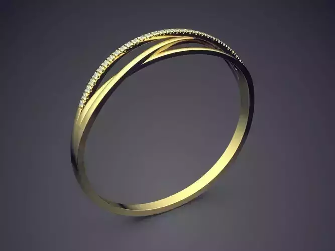 Bracelet With Tiny Diamonds CAD-6338