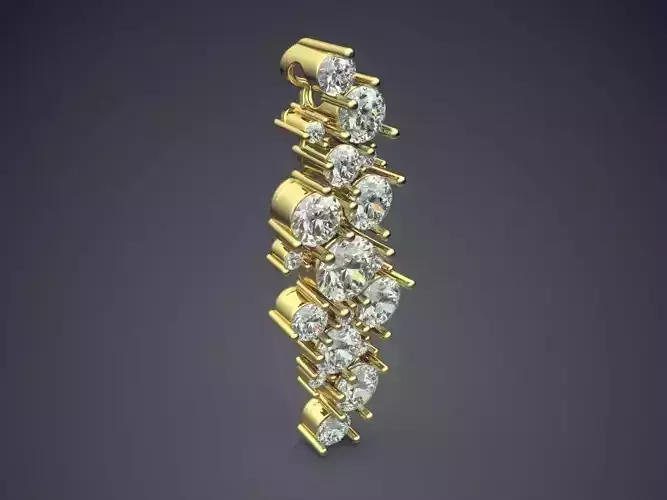 Pendant With Diamonds CAD-6332