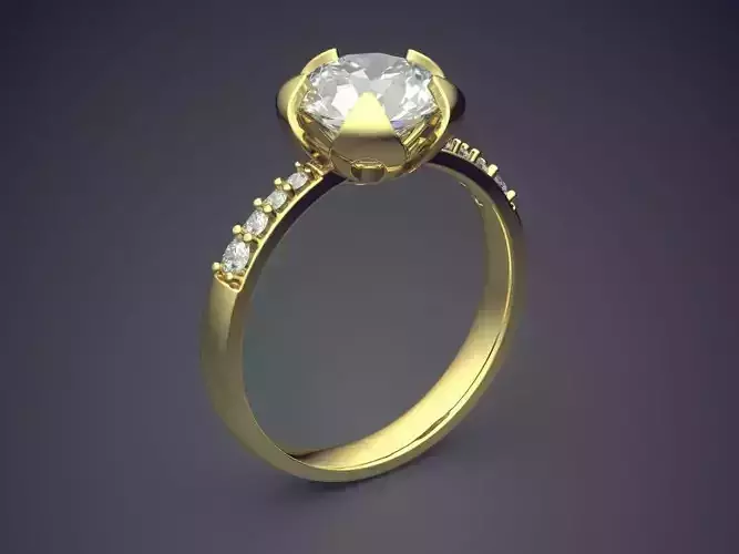 Engagement Diamond Ring CAD-6331