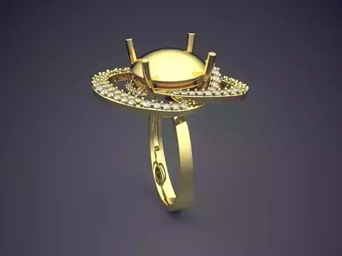 Unique Ring CAD-6316