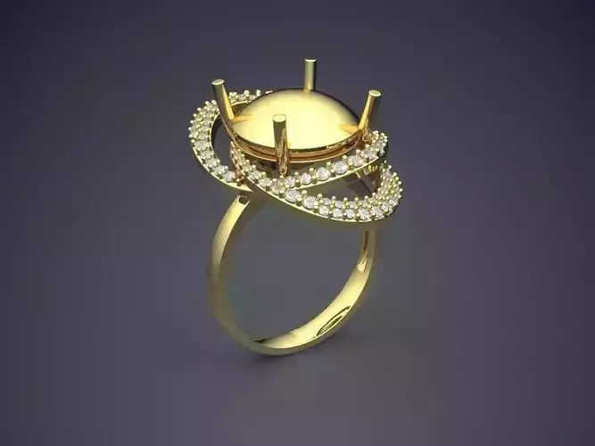 Unique Ring CAD-6316