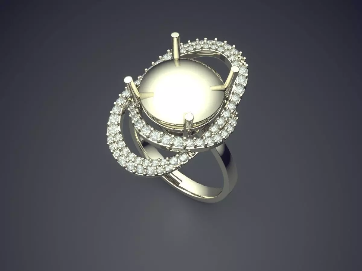 Unique Ring CAD-6316 3D print model_1