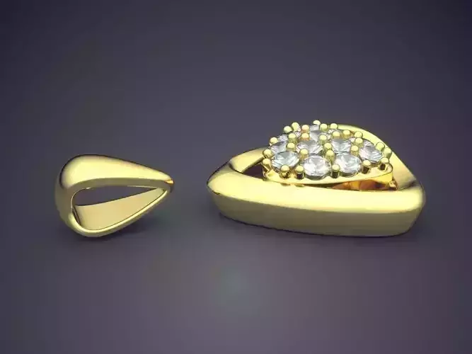 Pendant With Diamonds CAD-6313