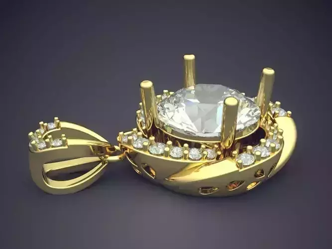 Pendant With Diamonds CAD-6308
