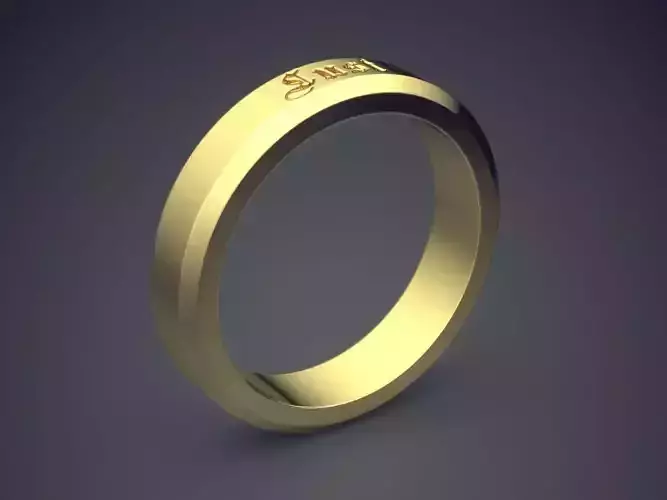 Engraved Ring CAD-6305