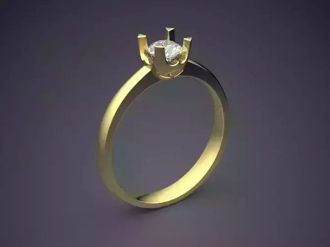 Engagement Ring With Diamond CAD-6303