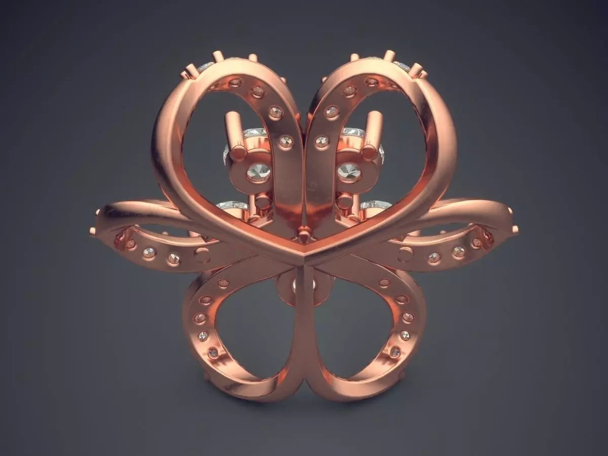 Pendant With Diamonds CAD-6304 3D print model_2