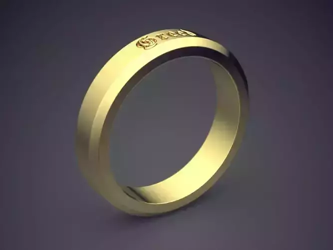 Engraved Ring CAD-6301