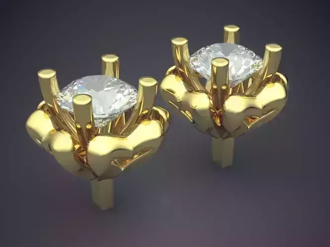 Earrings With Diamond CAD-6295