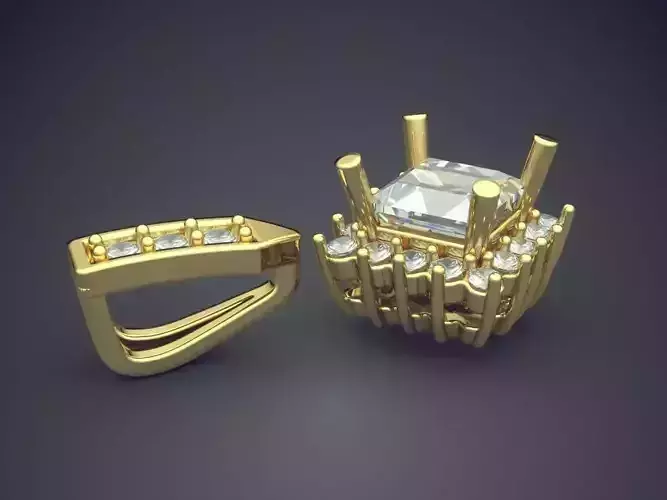 Pendant With Diamonds CAD-6297