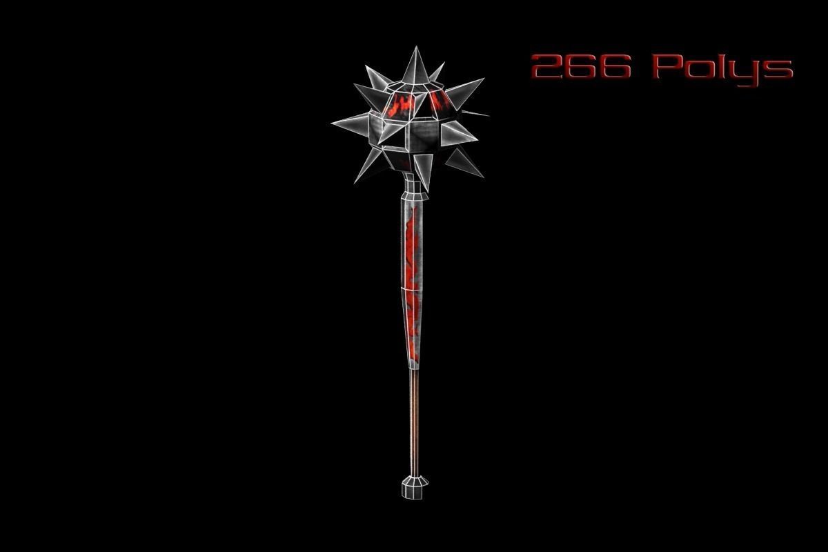 Fire Melee Collection Low-poly 3D model_13