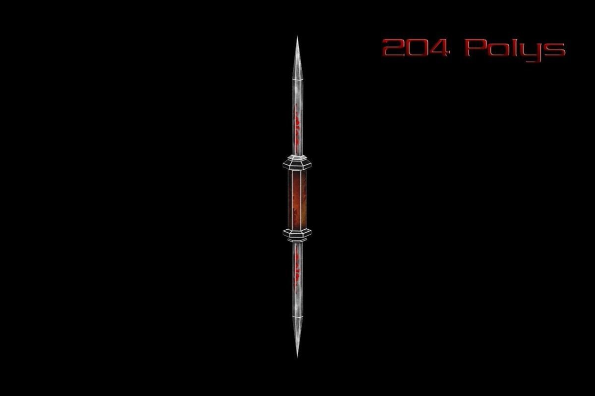 Fire Melee Collection Low-poly 3D model_8