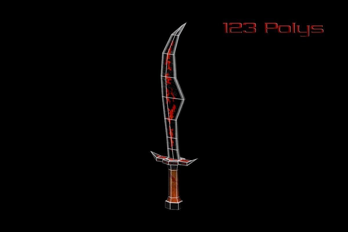 Fire Melee Collection Low-poly 3D model_22