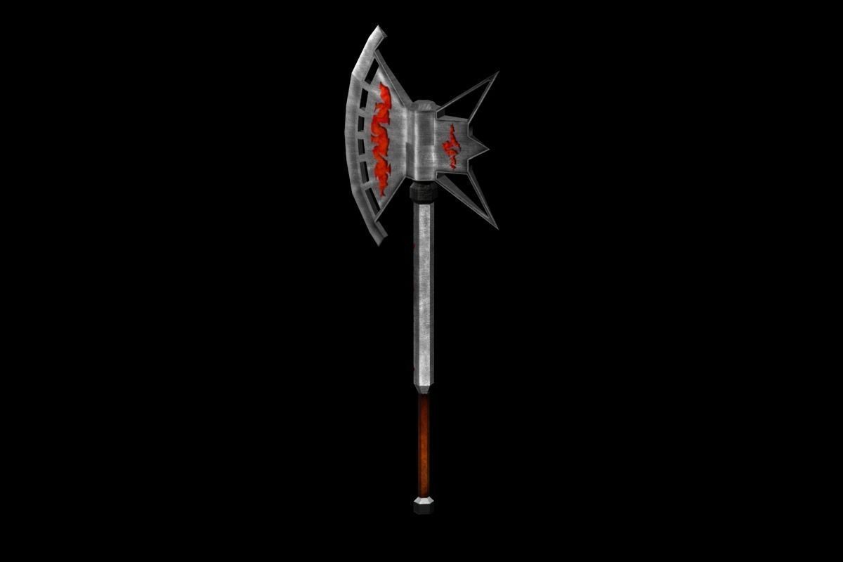 Fire Melee Collection Low-poly 3D model_1