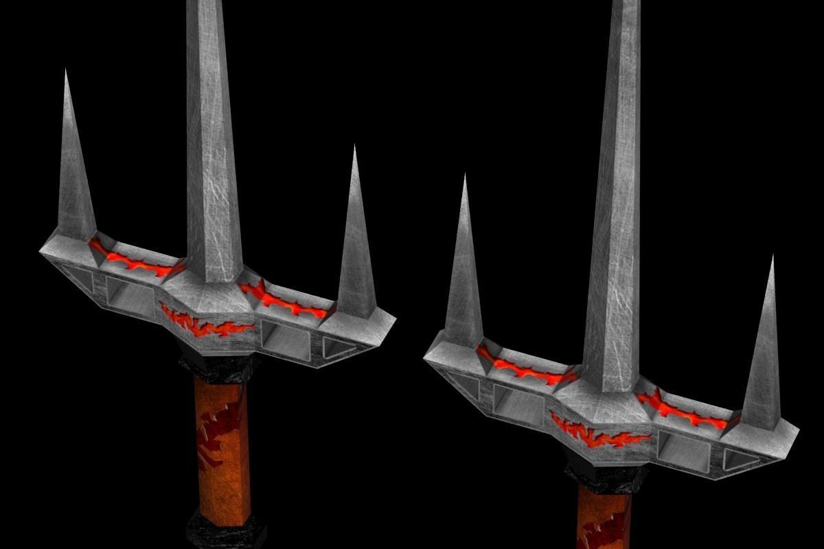 Fire Melee Collection Low-poly 3D model_28
