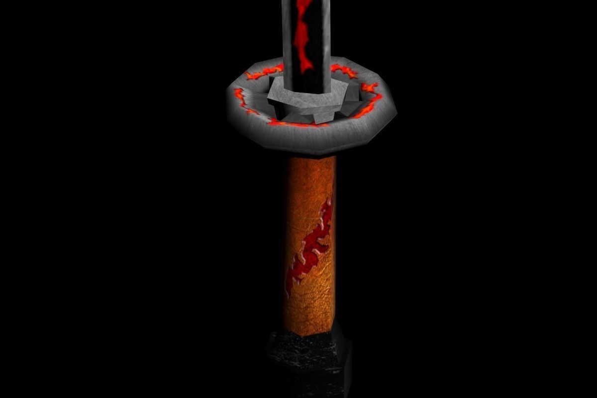 Fire Melee Collection Low-poly 3D model_16