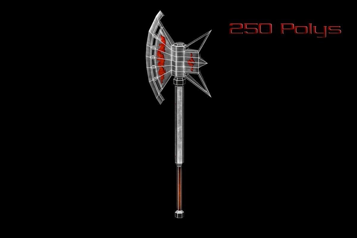 Fire Melee Collection Low-poly 3D model_3