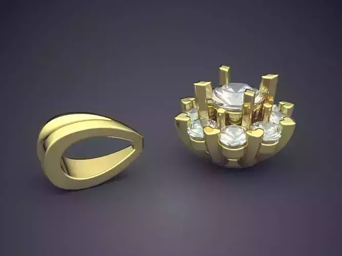 Pendant With Diamonds CAD-6280