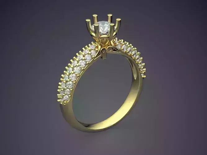 Ring With Diamonds CAD-6279