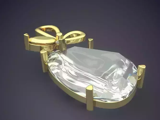 Pendant With Diamond CAD-6275