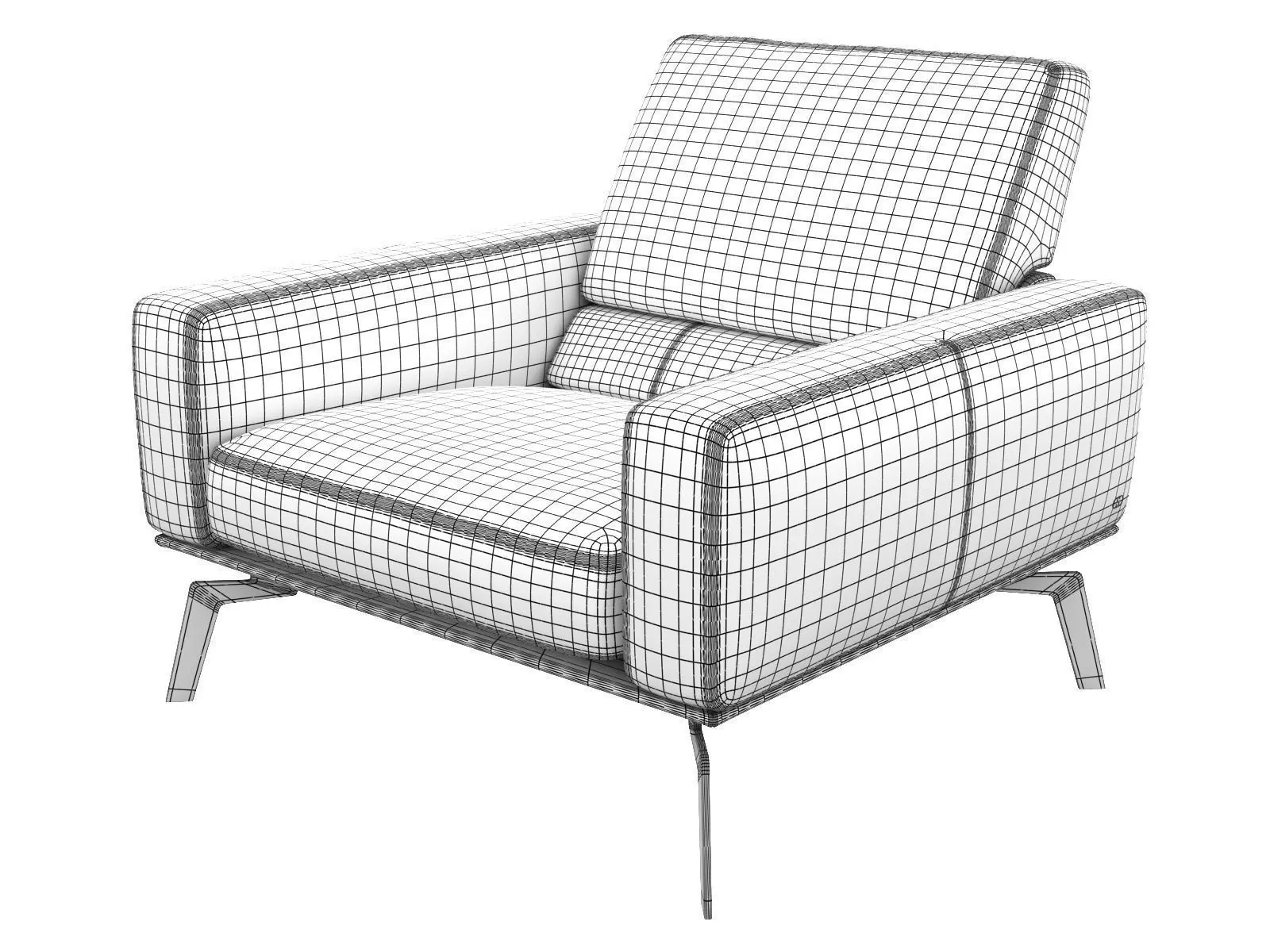 DS 87 01 Armchair 3D model_4