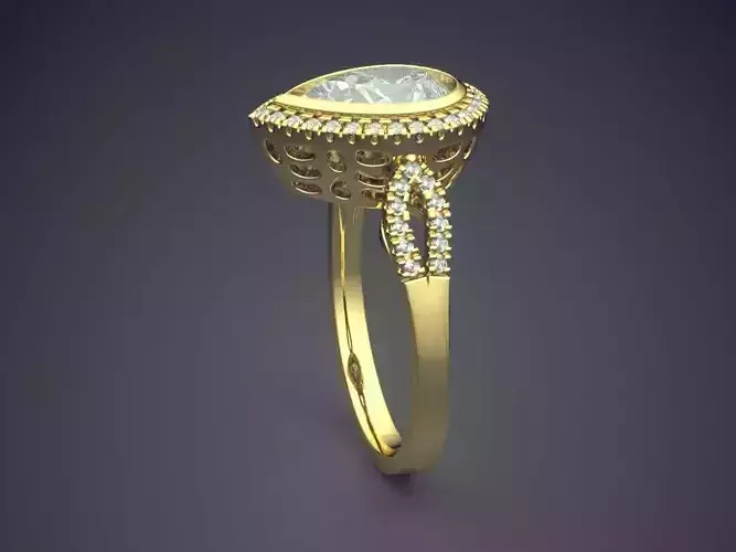 Ring With Diamonds CAD-6270