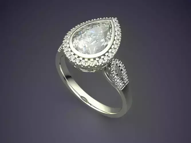 Ring With Diamonds CAD-6270