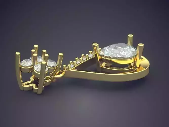 Pendant With Diamonds CAD-6269