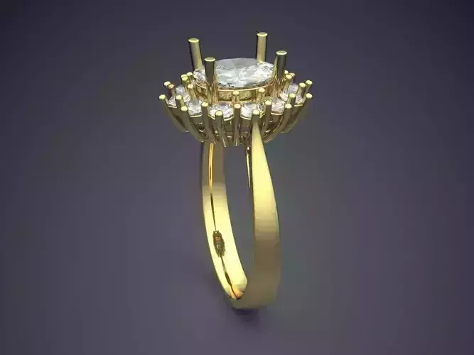 Ring With Diamonds CAD-6267