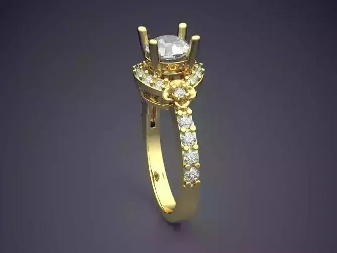 Ring With Diamonds CAD-6260