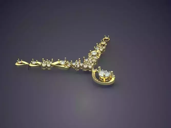 Pendant With Diamonds CAD-6259