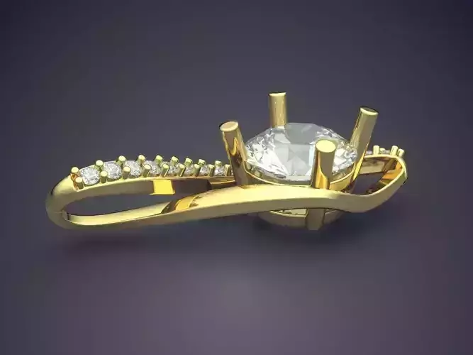 Pendant With Diamonds CAD-6254