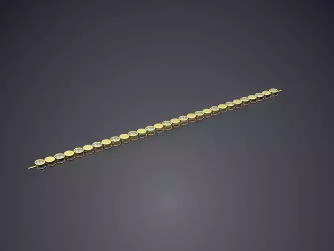 Bracelet With Diamonds CAD-6253